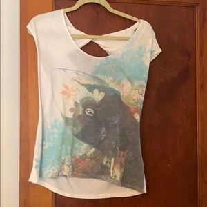 Xs top Anthropologie with partial open back